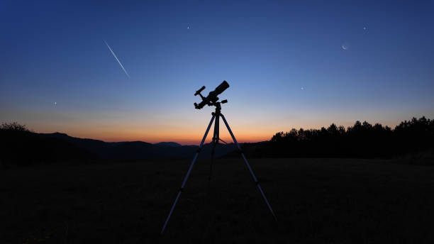 istock Astronomical telescope for observing stars, planets, Moon and other celestial objects. 2182222319