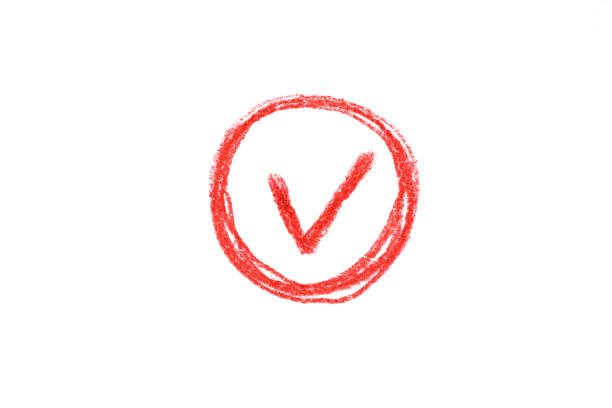Digital Checkbox Icon. 3D Render