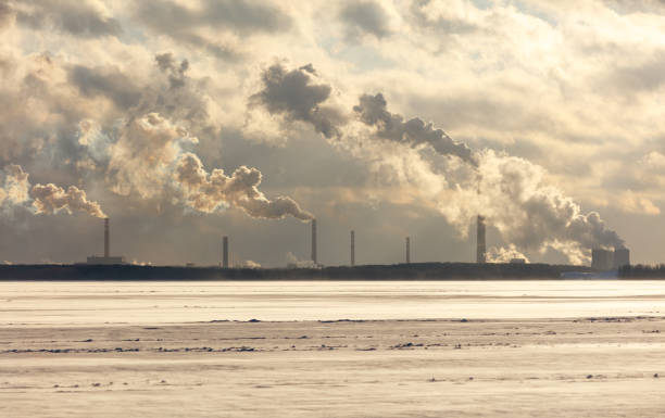 istock A large industrial plant is spewing smoke into the sky 2182222852