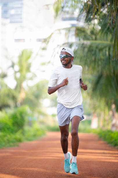 istock Fitness man running in park 2182225645