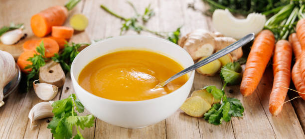 istock bowl of vegetable soup with spoon 2182227559