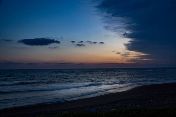 奄美大島、夜明け、日の出、自然、海