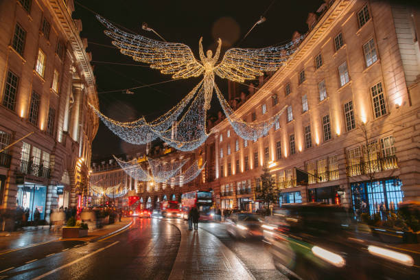 istock Christmas Lights in Regent Street, London, UK 2182250310