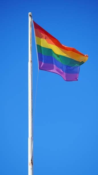 istock Rainbow flags from the gay resort of Maspalomas 2182261876