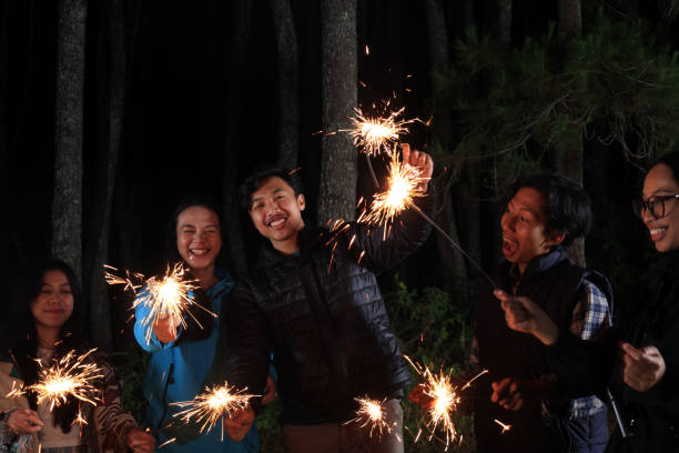 istock A Group of Friend Playing Fireworks While Camping Outdoor 2182266496