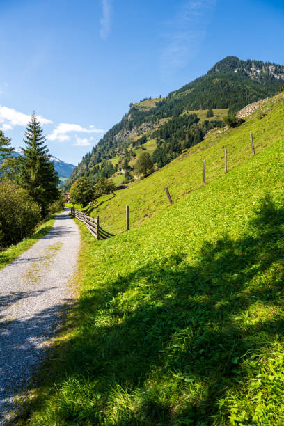 istock Bike path in the mountain valley 2182266732
