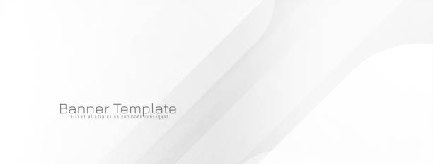 istock Abstract stylish white color stripes geometric business background 2182278401