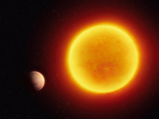 istock Planet near Barnard's Star. Exoplanet in another star system. 2182286226