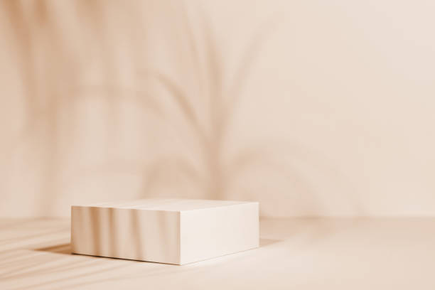 istock Empty mockup product display podium background for beauty or cosmetic products 2182289643