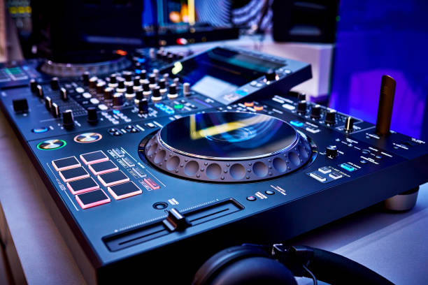 istock Side View of Digital Audio DJ Console 2182295845