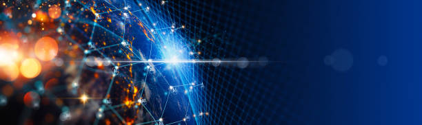 istock A vibrant depiction of a global AI network highlights the interconnectedness of data points on a digital Earth. 2182298546