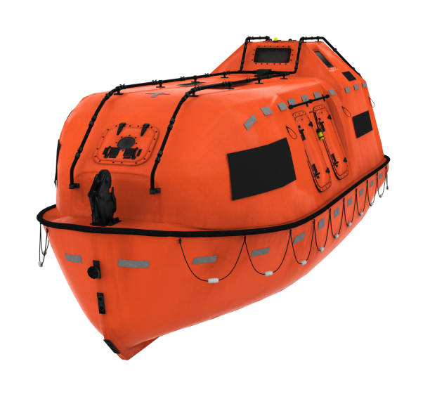 istock Lifeboat Offshore Isolated 2182300017