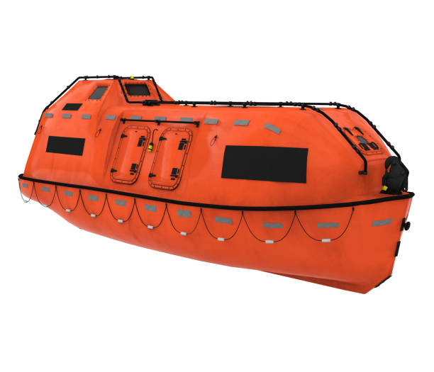 istock Lifeboat Offshore Isolated 2182300076
