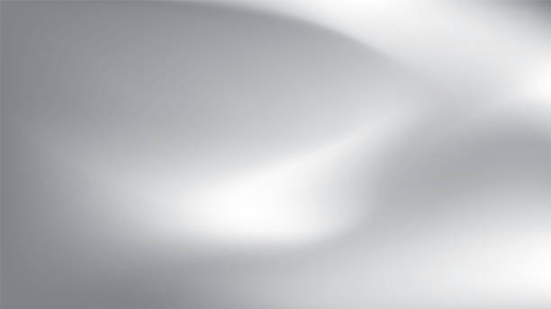 abstract white and gray gradient background. vector illustration. - chrom stock-grafiken, -clipart, -cartoons und -symbole