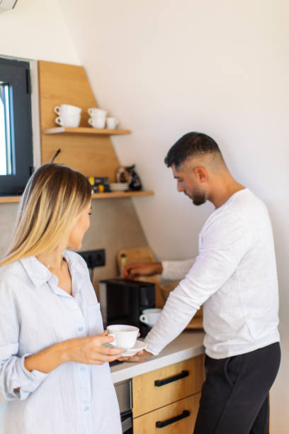 istock Couple enjoying morning coffee 2182300601