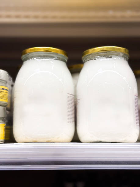 istock Organic Coconut Butter in Glass Jars 2182304022