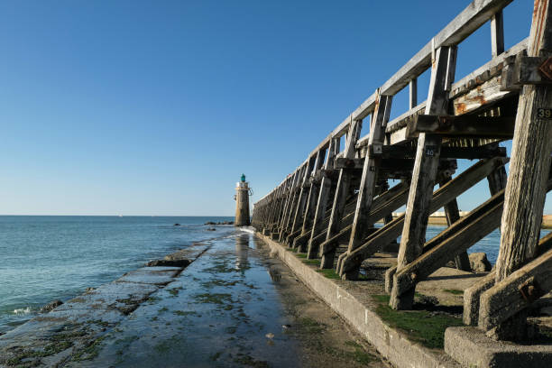 istock Old wooden dyke in Capbreton 2182308832