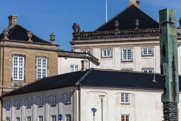 istock Roof of a rich mansion 2182311103