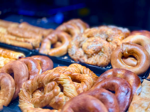 istock Freshly Baked Assorted Pretzels and Pastries 2182312775