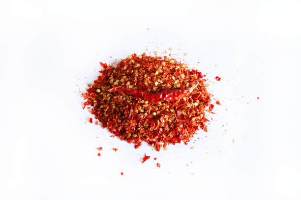 istock Dried ground chili pepper and dried chili. 2182319404