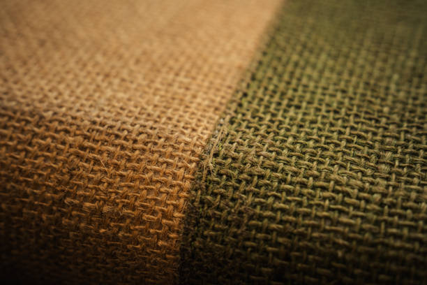 Texture of natural burlap fabric