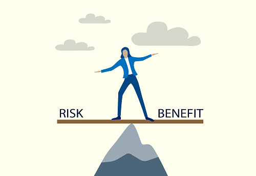 Current Risk Beneift Risk And Benefit Balancing Concept Stock Illustration - Download Image ...