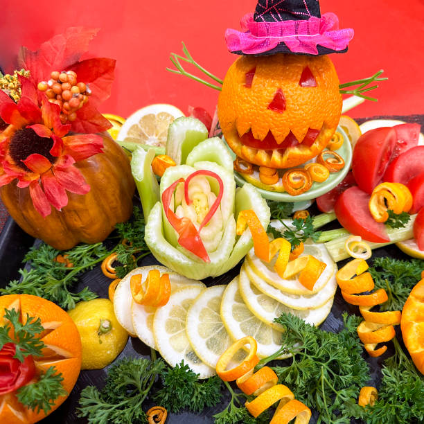 art food deecioration background from the pumpkins