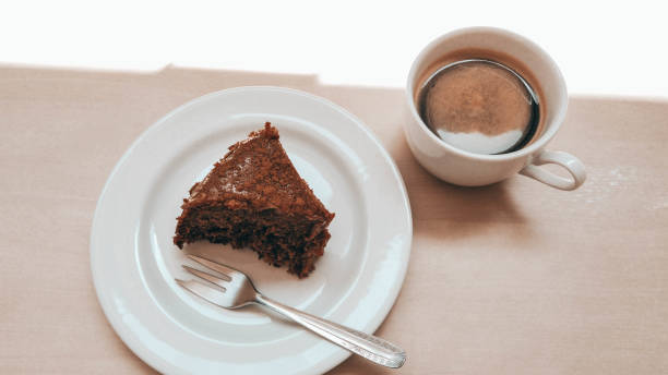 istock Cinnamon cake and a cup of coffee 2182326034
