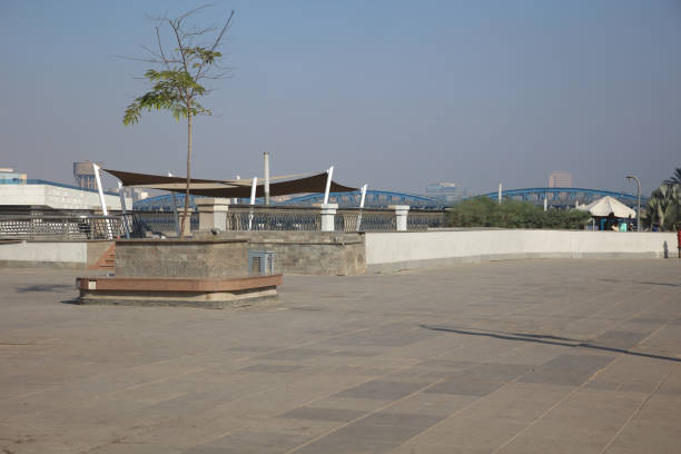 Imbaba Bridge from a distance at the early morning