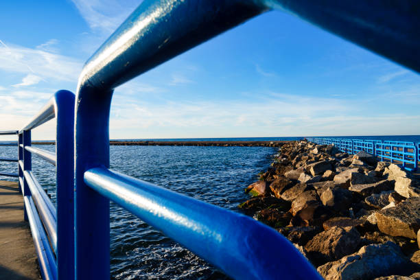 Holland Harbor Pier and Lighthouse - Scenic views in western Michigan along the shores of Lake Michigan.