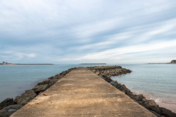 istock Dike on the beach in Saint Jean de Luz 2182336367