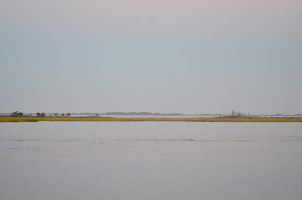 Landscape of the Chesapeake Bay at sunset