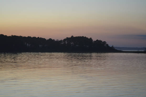 Landscape of the Chesapeake Bay at sunset