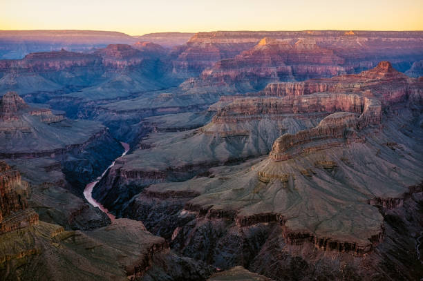 istock Colorado river winding through grand canyon at sunset 2182348137