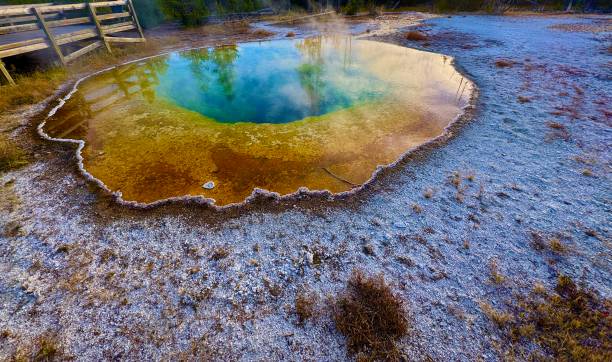 istock Upper Geyser Basin of Yellowstone National Park 2182348632
