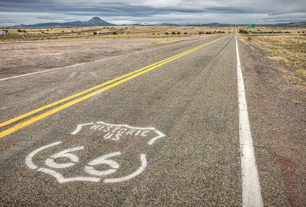 istock Route 66 Stretch Through Arizona Desert Landscape 2182352972