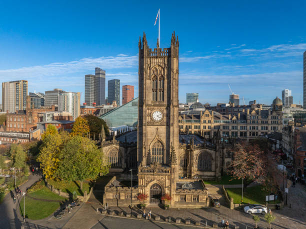 istock Closeup of Manchester Cathedral 2182362257