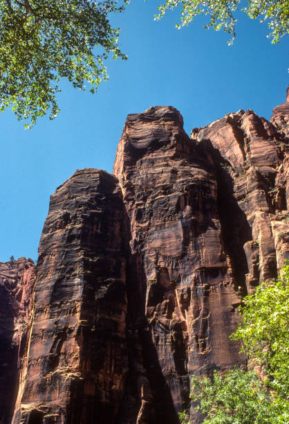 istock Zion NP - Rock Pinnacles in the Wall - 1978 2182369500