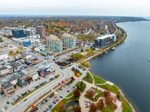 istock Aerial view Heritage Park and Lake Simcoe, Barrie, Canada 2182373256