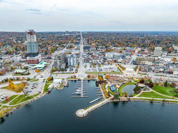 istock Aerial view Heritage Park and Lake Simcoe, Barrie, Canada 2182373392