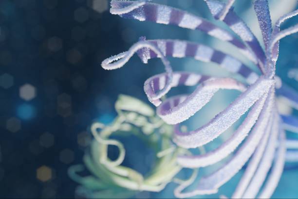 Lipid bilayer or phospholipid bilayer. 3D rendering.