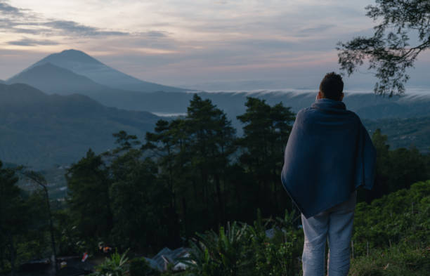 istock Lavascape trip in Bali to volcano Batur 2182388521