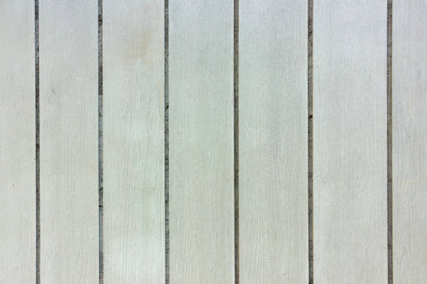 Concrete wall with wooden texture motif