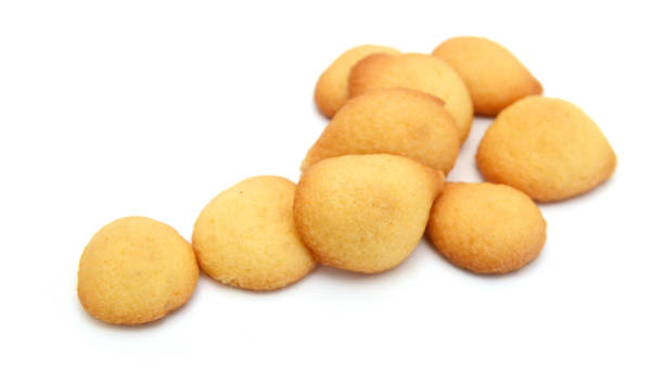 istock tasty cookies on a white background 2182395249
