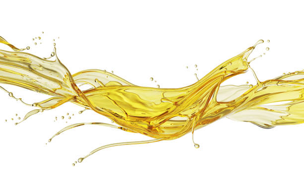 istock golden Cosmetic oil or juice splash. 2182398403