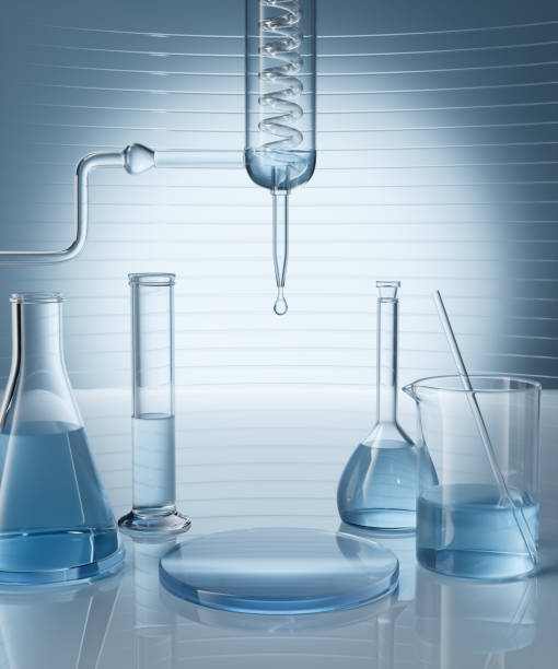 istock Cosmetic scientific skincare background materials. 2182398488