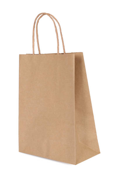 istock One paper shopping bag isolated on white 2182414820