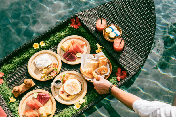 istock Floating Breakfast in Luxury Hotels 2182415318