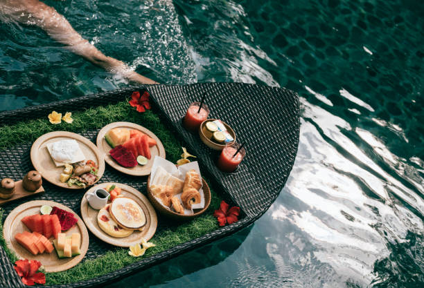istock Floating Breakfast in Luxury Hotels 2182415329