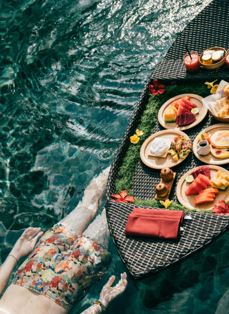 istock Floating Breakfast in Luxury Hotels 2182415332